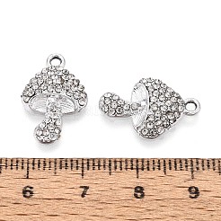 Rack Plating Alloy Rhinestone Pendants&nbsp;PALLOY-T091-26M-P