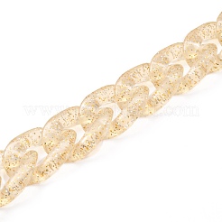 Handmade Transparent Acrylic Curb Chains&nbsp;AJEW-JB00818