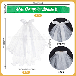 1Pc Cloth Ribbon Bride's Etiquette Shoulder Strap&nbsp;AJEW-NB0008-95
