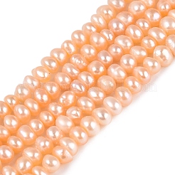 Natural Cultured Freshwater Pearl Beads Strand&nbsp;PEAR-N015-04C-02B