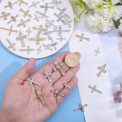 42Pcs 14 Styles Alloy Rhinestone Pendants&nbsp;FIND-ME0003-65
