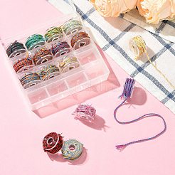 16 Rolls 16 Colors Hand Rubbed Cotton Thread Sets&nbsp;ST-CJ0042-001