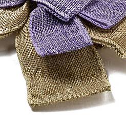 Christmas Linen Big Bowknot Pendant Decorations&nbsp;AJEW-M041-03C