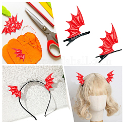 40Pcs 2 Style Demon Wing PU Leather Ornament Accessories&nbsp;FIND-GF0005-93A