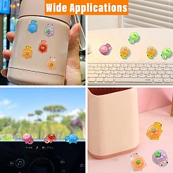 70Pcs 7 Colors Luminous Opaque Resin Cabochons&nbsp;RESI-CJ0004-87