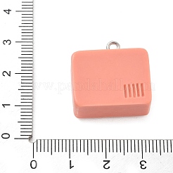 Printed Opaque Resin Pendants&nbsp;RE-CBAB12C-06