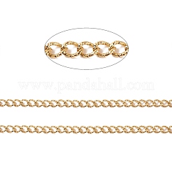 Ion Plating(IP) 304 Stainless Steel Curb Chains&nbsp;CHS-E005-01G