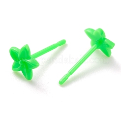Eco-Friendly Plastic Stud Earrings&nbsp;EJEW-H120-02C