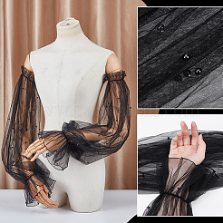 Polyester Detachable Mesh Puff Sleeves&nbsp;AJEW-WH0485-43C