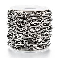 Tarnish Resistant Handmade 304 Stainless Steel Link Chains&nbsp;LS-CHS-M004-01P