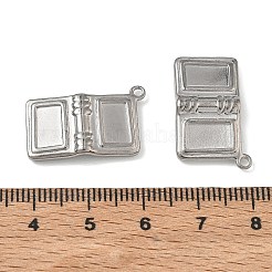 304 Stainless Steel Pendant Cabochon Settings&nbsp;SA-CBAE5AC-23P