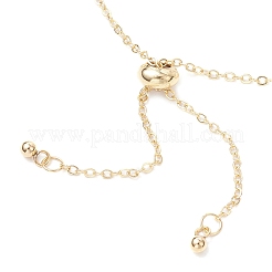 Handmade Brass Curb Chains & Cable Chains Slider Bracelets&nbsp;BJEW-JB11812-02