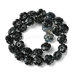 Natural Black Stone Beads Strands&nbsp;G-H023-B16-01