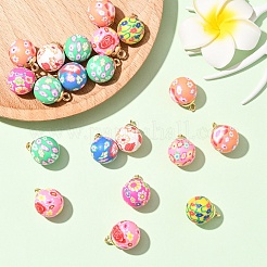 20Pcs Handmade Polymer Clay Pendants&nbsp;CLAY-YW0002-55
