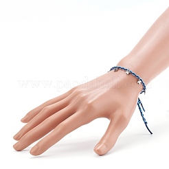 Adjustable Nylon Thread Braided Bead Bracelets&nbsp;BJEW-JB06058-04