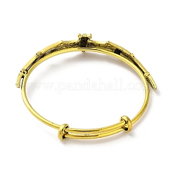 Gothic Bat Alloy Expandable Bangles&nbsp;BJEW-B081-01AG