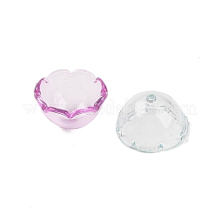UV Plating Acrylic Bead Caps&nbsp;X-OACR-Z020-17