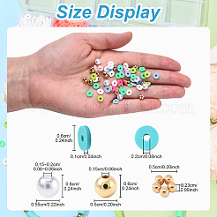 DIY Handmade Polymer Clay & CCB Plastic & Acrylic Beads Jewelry Making Finding Kits&nbsp;DIY-YW0012-44