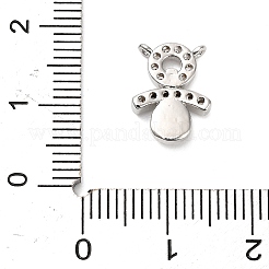 Brass Micro Pave Cubic Zirconia Pendants&nbsp;KK-L229-51P