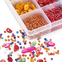 DIY Glass & Shell Beads Bracelet Making Kit&nbsp;DIY-YW0004-42