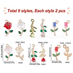 Alloy Enamel Pendants&nbsp;PALLOY-SC0002-76