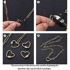 Soldered Brass Paperclip Chains&nbsp;CHC-G005-12G