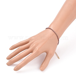 Faceted Electroplate Glass Beaded Bracelets&nbsp;X-BJEW-JB05693-03
