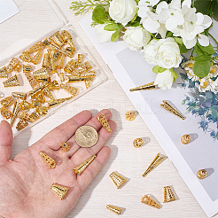 80Pcs 8 Styles Alloy Bead Cone & Bead Caps&nbsp;FIND-SP0020-74