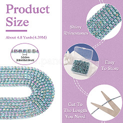 4.8 Yards Iron Rhinestone Cup Chains&nbsp;CH-TA0001-10D