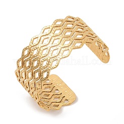 Hollow Wide Version Open Cuff Bangles&nbsp;BJEW-U006-03G-05