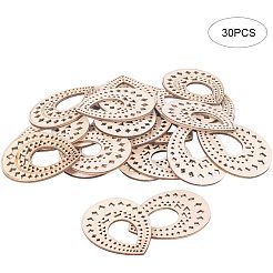 Undyed Wood Big Pendants&nbsp;WOOD-PH0008-36