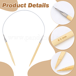 1Pc Bamboo Circular Knitting Needles&nbsp;FIND-WR0012-46B