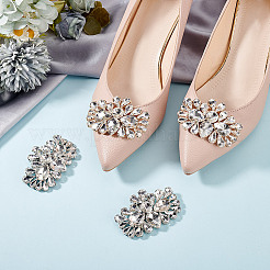 4Pcs 2 Colors Detachable Flower Shoe Decoration&nbsp;AJEW-GO0001-95