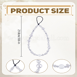 1Pc Glass & Imitation Pearls Beaded Mobile Straps for Women&nbsp;AJEW-LP0004-52