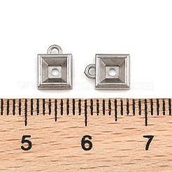 304 Stainless Steel Charm Rhinestone Settings&nbsp;SA-CBAC865-07E-P