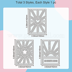 Rectangle Carbon Steel Cutting Dies Stencils&nbsp;DIY-WH0309-1637