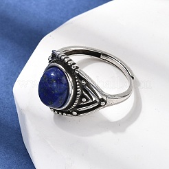 Natural Gemstone Finger Rings&nbsp;RJEW-A084-06AS
