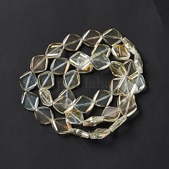 Electroplate Glass Beads Strands&nbsp;EGLA-L032-FR04
