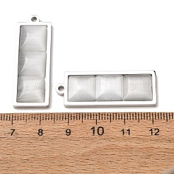 303 Stainless Steel & Cat Eye Pendants&nbsp;CE-CBA1E47-05P