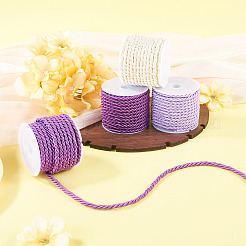 4 Rolls 4 Colors Round Polyester Cord&nbsp;OCOR-TA0003-88C