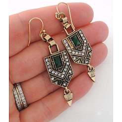 Alloy Rhinestone Dangle Earrings&nbsp;FS-WGCEAE4-01