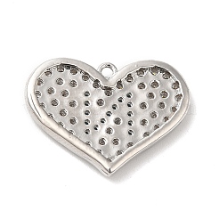 Brass Micro Pave Cubic Zirconia Pendants&nbsp;KK-Q772-10P
