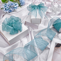 Pearl Fabric Ribbon&nbsp;ORIB-WH0034-001B