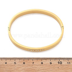 304 Stainless Steel Rhinestone Bangles for Women&nbsp;BJEW-Z092-17G