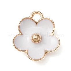 Light Gold Plated Alloy Enamel Pendants&nbsp;ENAM-YW0002-20A