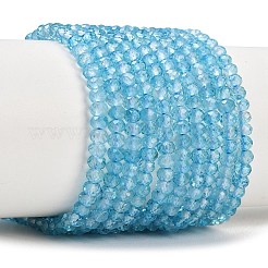 Natural Blue Topaz Beads Strands&nbsp;G-B175-A21-3x4mm