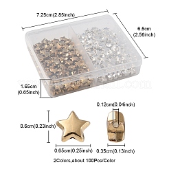 200Pcs 2 Colors CCB Plastic Beads&nbsp;CCB-YW0001-13