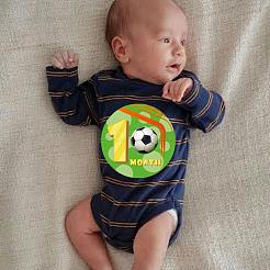 1~12 Months Number & Sports Meet Themes Baby Milestone Stickers&nbsp;DIY-H127-B05