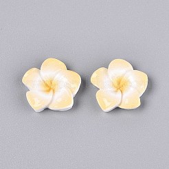 Plumeria Flower Opaque Resin Cabochons&nbsp;CRES-T025-30B-02