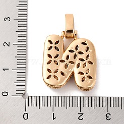 Brass Micro Pave Cubic Zirconia Pendants&nbsp;KK-C076-29N-G02
